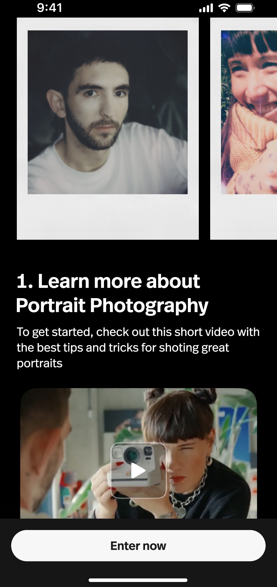 Beginner's Lesson — Portraits, with tips video