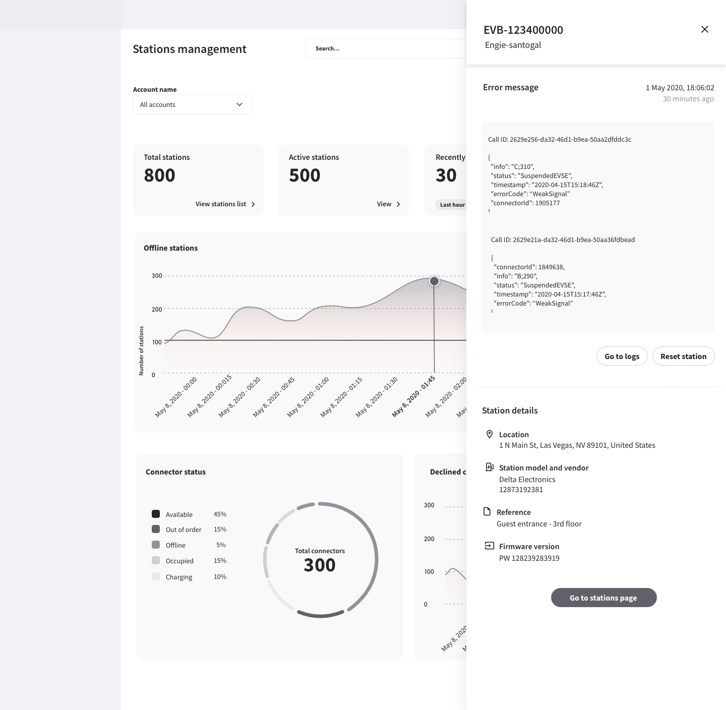 Next iteration — station error detail with clear next steps to resolve