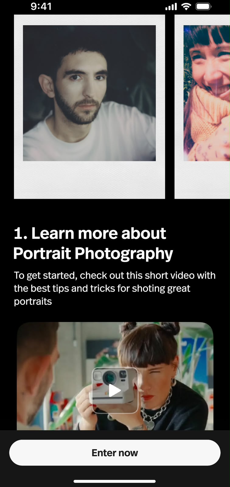 Learn more about portrait photography — tips video