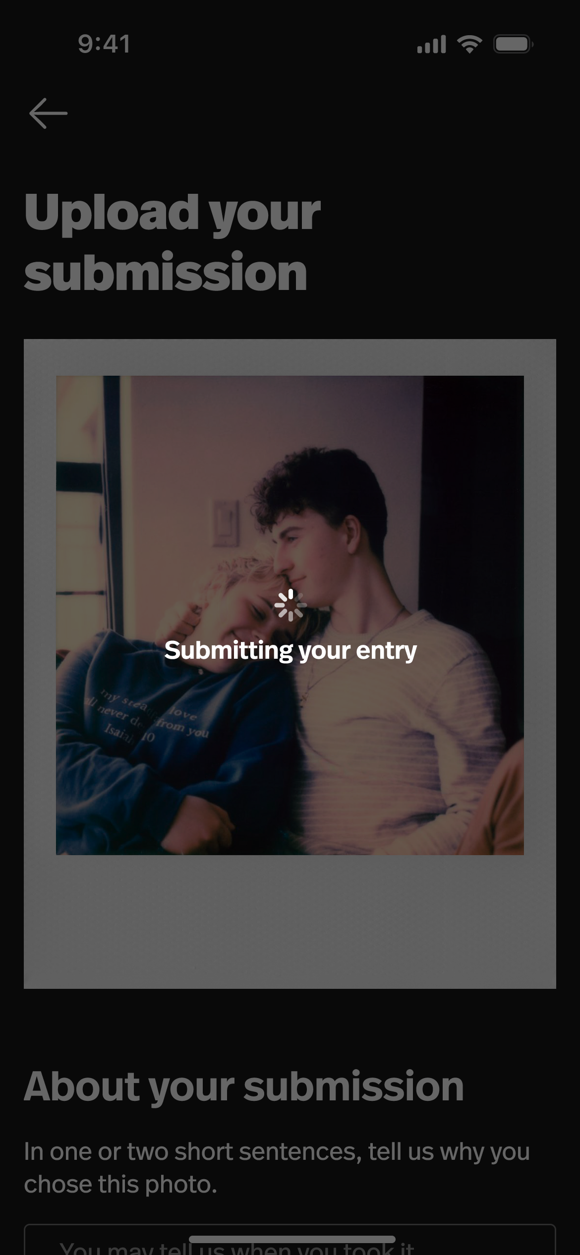 Submitting your entry